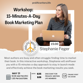 Stephanie Feger 15-Minutes-A-Day Book Marketing Plan