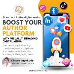 Boost your author platform, social media posts, graphic design, content creator